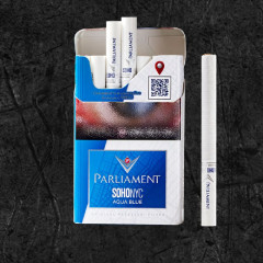 Сигареты Парламент Сохо Ник Аква Блю (Parliament SOHO NYC Aqua Blue)